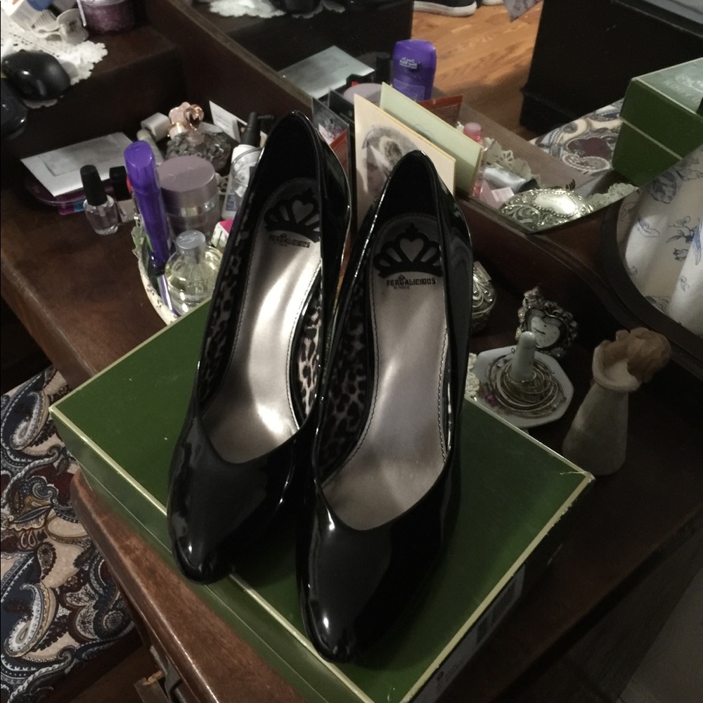 Black Patent leather “Fergie” shoes
